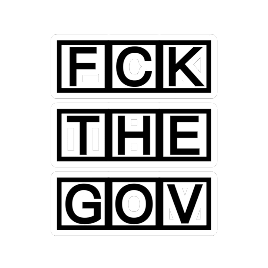 FCK THE GOV Stickers