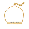 Adjustable FCK ICE Bracelet (Engraving)